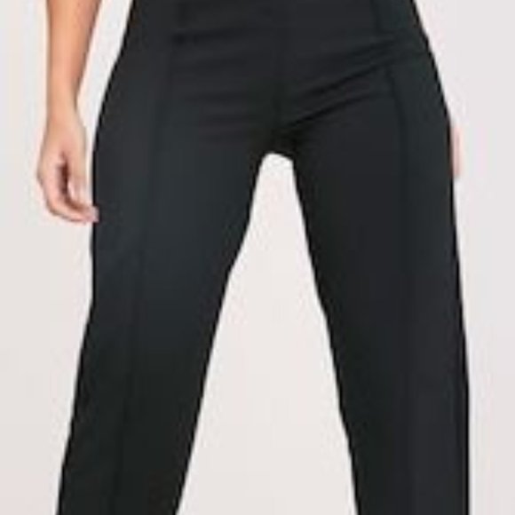 PRETTYLITTLETHING Pants - PRETTYLITTLETHING Black High Waisted Wide Leg